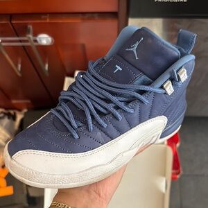 Jordan Blue and White Sneakers Classic Low-Top Design